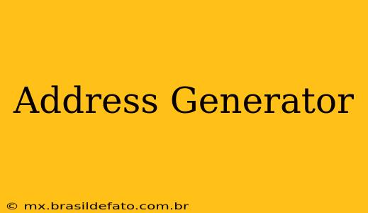 Address Generator