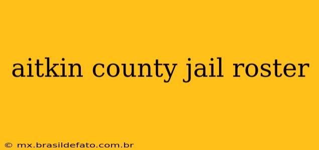 aitkin county jail roster
