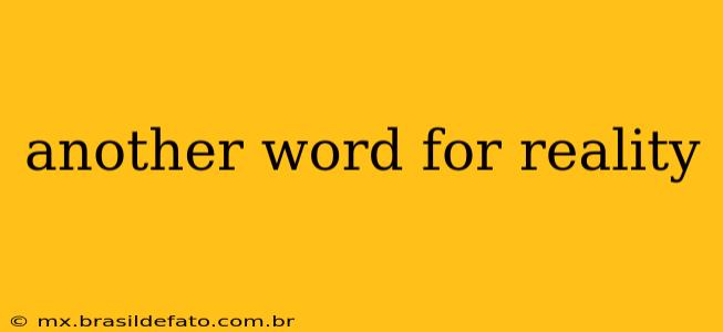 another word for reality