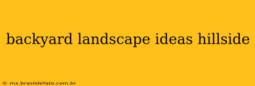 backyard landscape ideas hillside