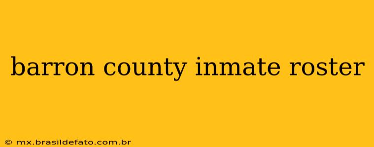 barron county inmate roster