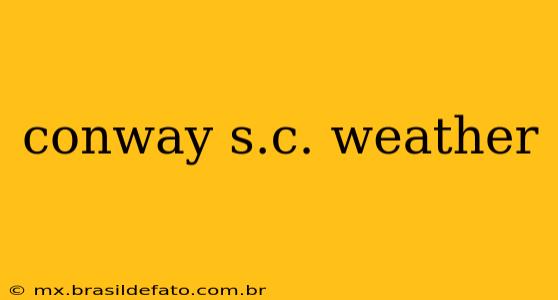 conway s.c. weather