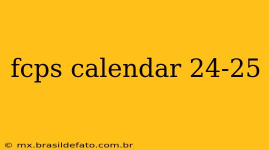 fcps calendar 24-25