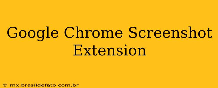 Google Chrome Screenshot Extension