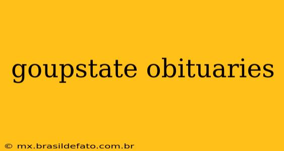 goupstate obituaries