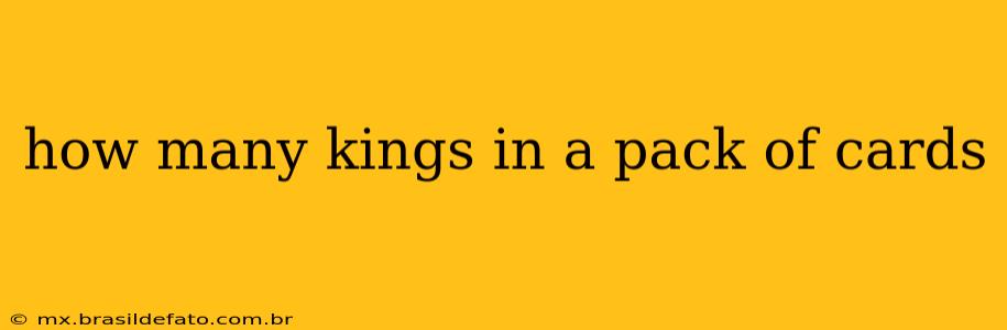 how many kings in a pack of cards