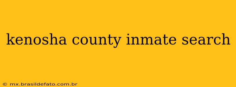 kenosha county inmate search