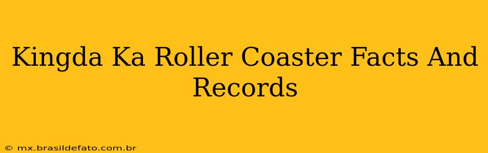 Kingda Ka Roller Coaster Facts And Records