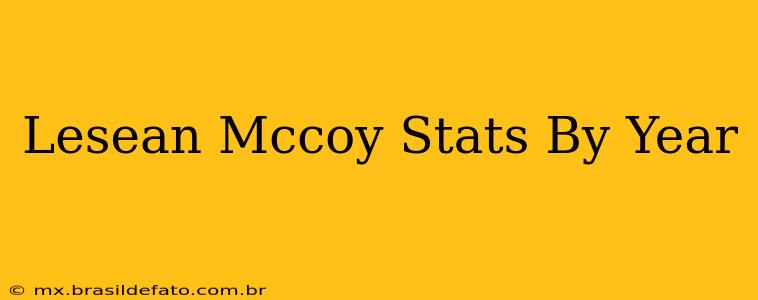 Lesean Mccoy Stats By Year