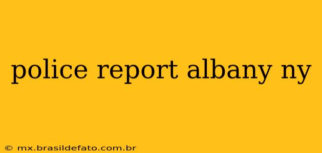 police report albany ny