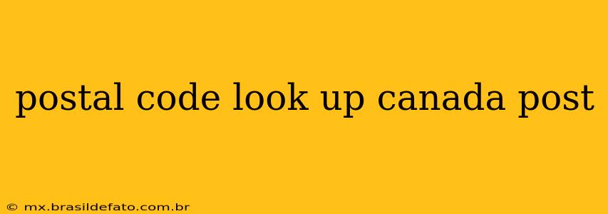 postal code look up canada post