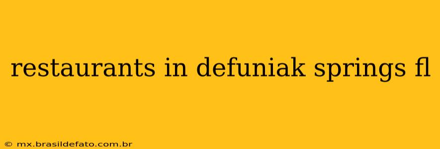 restaurants in defuniak springs fl