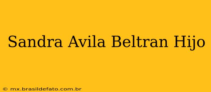 Sandra Avila Beltran Hijo