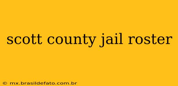 scott county jail roster