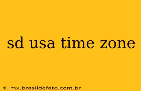 sd usa time zone