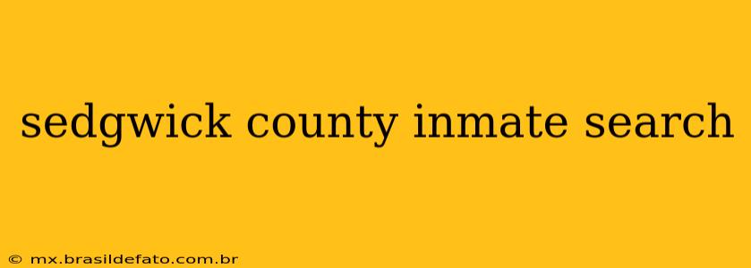 sedgwick county inmate search