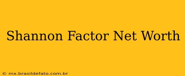 Shannon Factor Net Worth