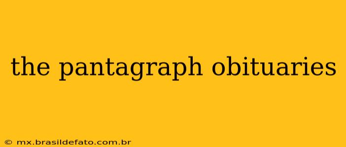the pantagraph obituaries