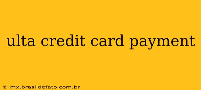 ulta credit card payment