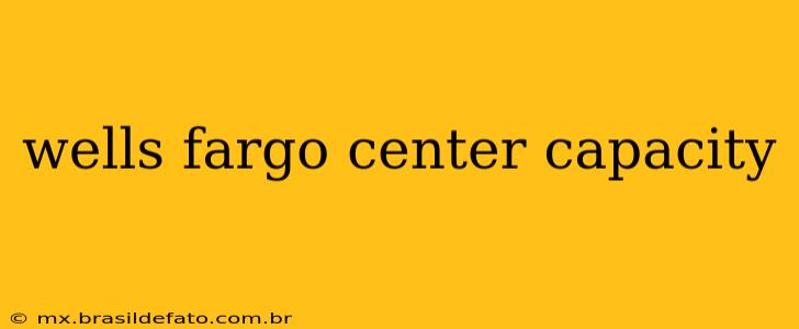 wells fargo center capacity