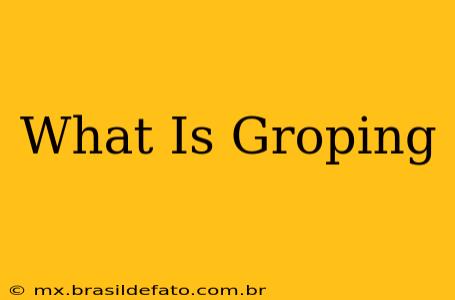 What Is Groping