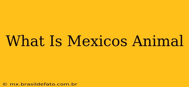 What Is Mexicos Animal